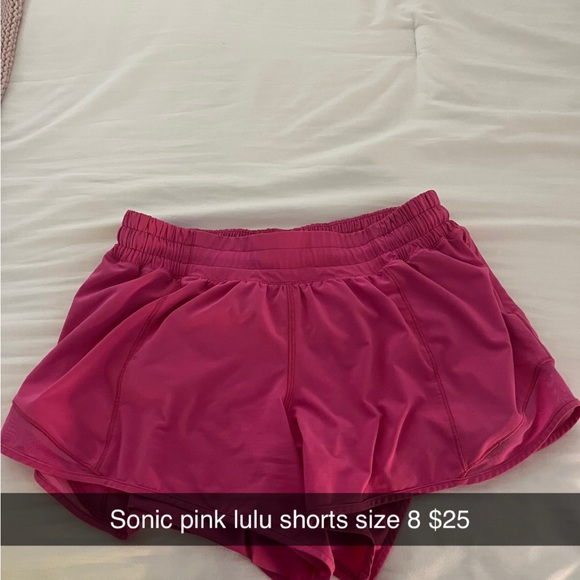 lululemon athletica Pants - lululemon athletica Women's Sonic Pink Shorts